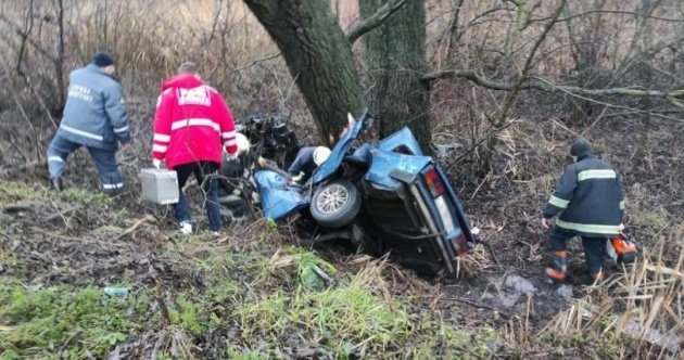 В Житомирской области автомобиль въехал в дерево, есть погибшие