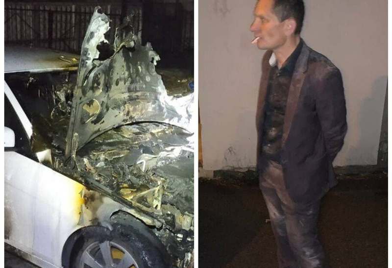 В Киеве бывший депутат поджег авто жены и квартиру с детьми
