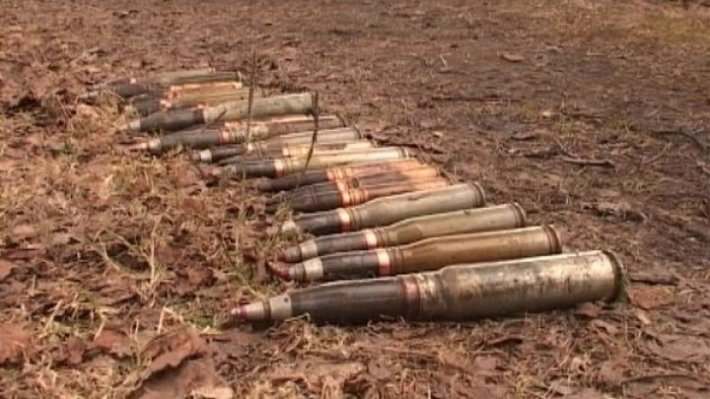 В Запорожской области обнаружили схрон со снарядами