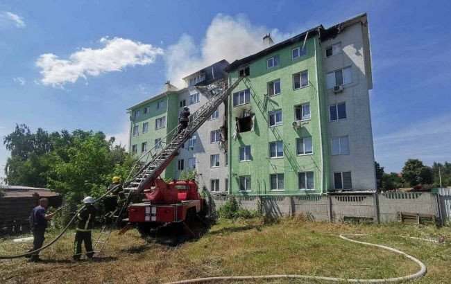 В Киевской области произошел взрыв в многоквартирном доме