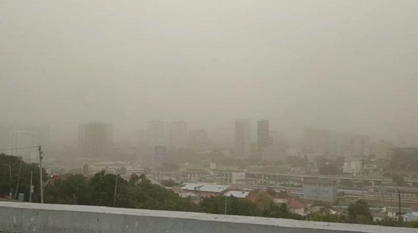 К Украине приближается пылевое облако из Сахары (ФОТО)