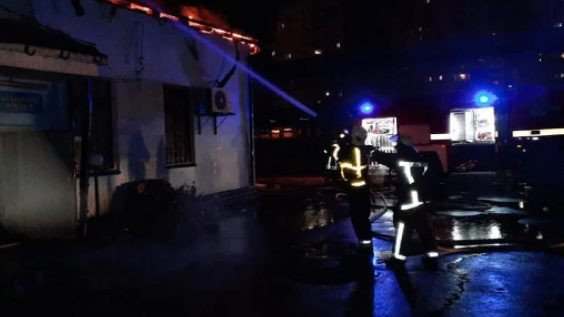 В Харькове вспыхнуло здание железнодорожного вокзала