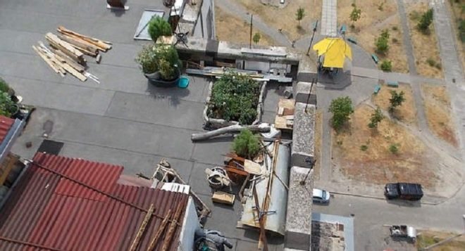 В Киеве обнаружили необычную дачу с огородом на крыше высотки (ФОТО)