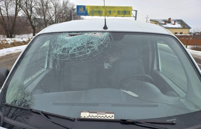 Под Львовом арматура оторвалась от грузовика и ранила женщину (ФОТО)