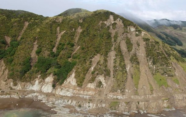 В Новой Зеландии произошли крупные оползни