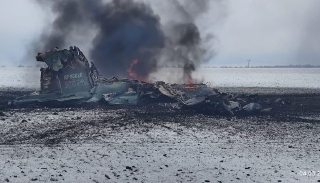 Повітряні сили ЗСУ за добу знищили вісім літаків і три вертольоти ворога