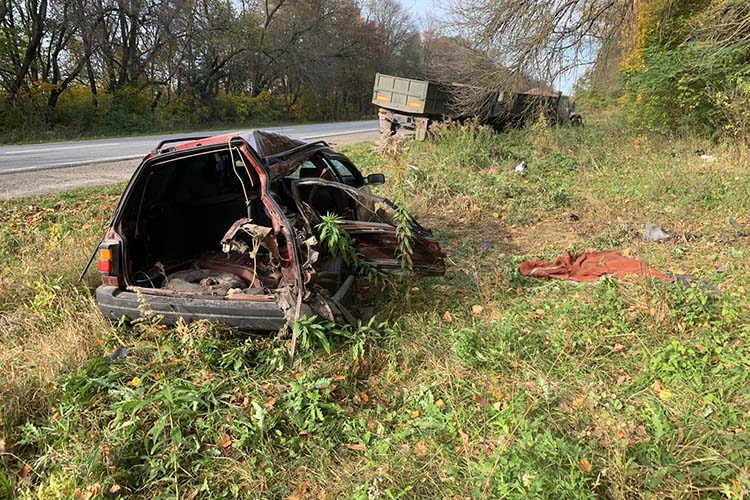 Смертельна ДТП на Тернопільщині: водій уникав зіткнення із легківкою і врізався у КамАЗ (ФОТО)