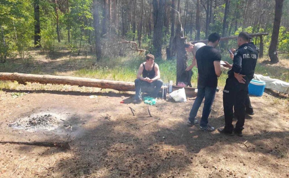 У Києві любителям смажити шашлики в лісі вручили повістки (ФОТО)