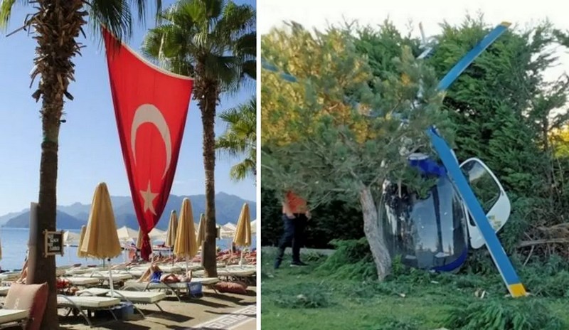 У Туреччині гелікоптер впав прямо на 5-зірковий готель