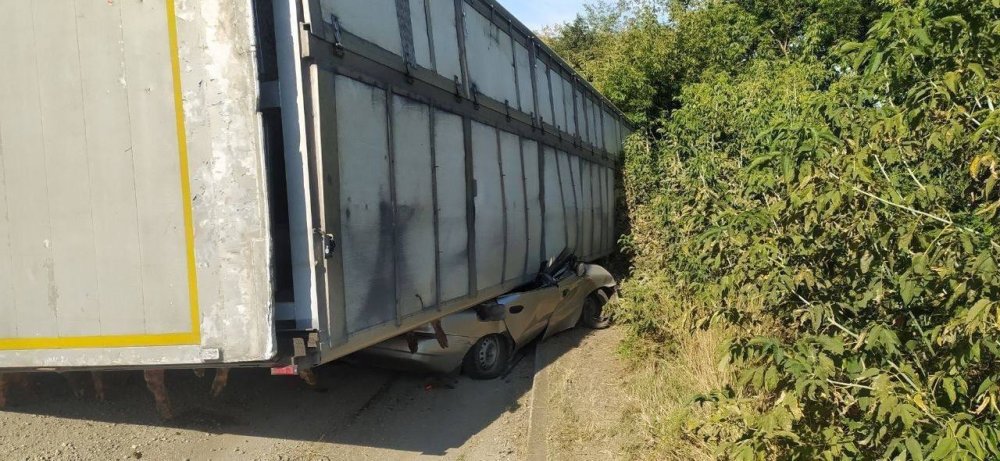 На Київщині вантажівка з тваринами розчавила легковик, водій якого загинув на місці (ВІДЕО)