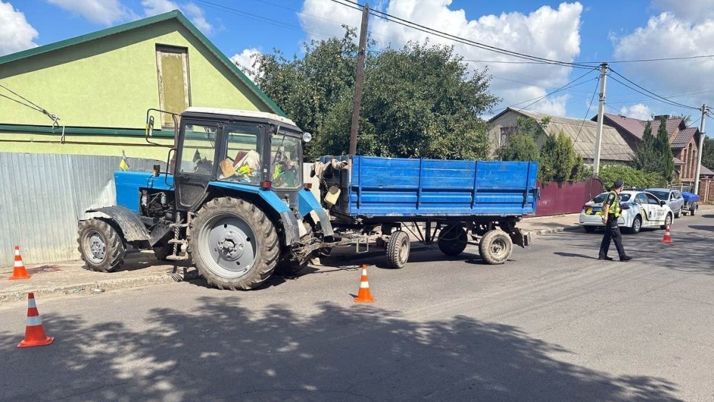 Помер збитий трактором школяр з Рівного