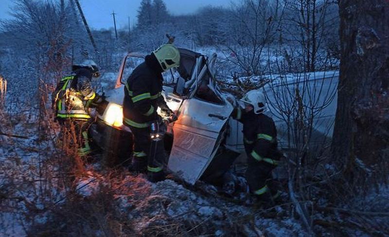 У Вінницькій області авто злетіло з траси та врізалось в дерево: двоє загинули на місці (ФОТО)