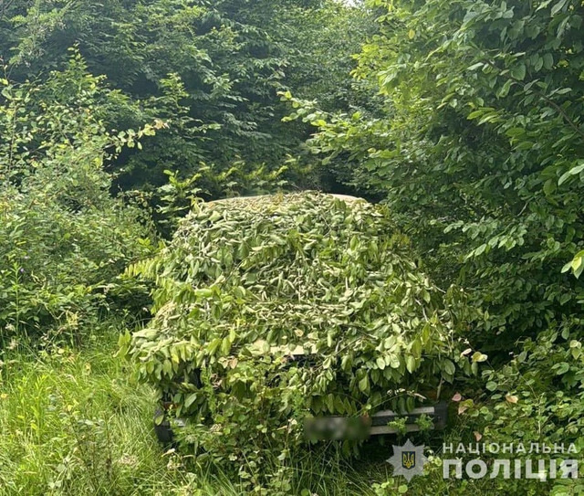 На Закарпатті молодики викрали авто та сховали його у лісі (ФОТО)