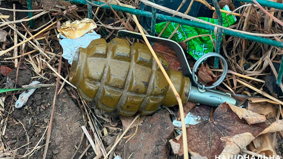 На Полтавщині перехожі знайшли гранату на узбіччі дороги