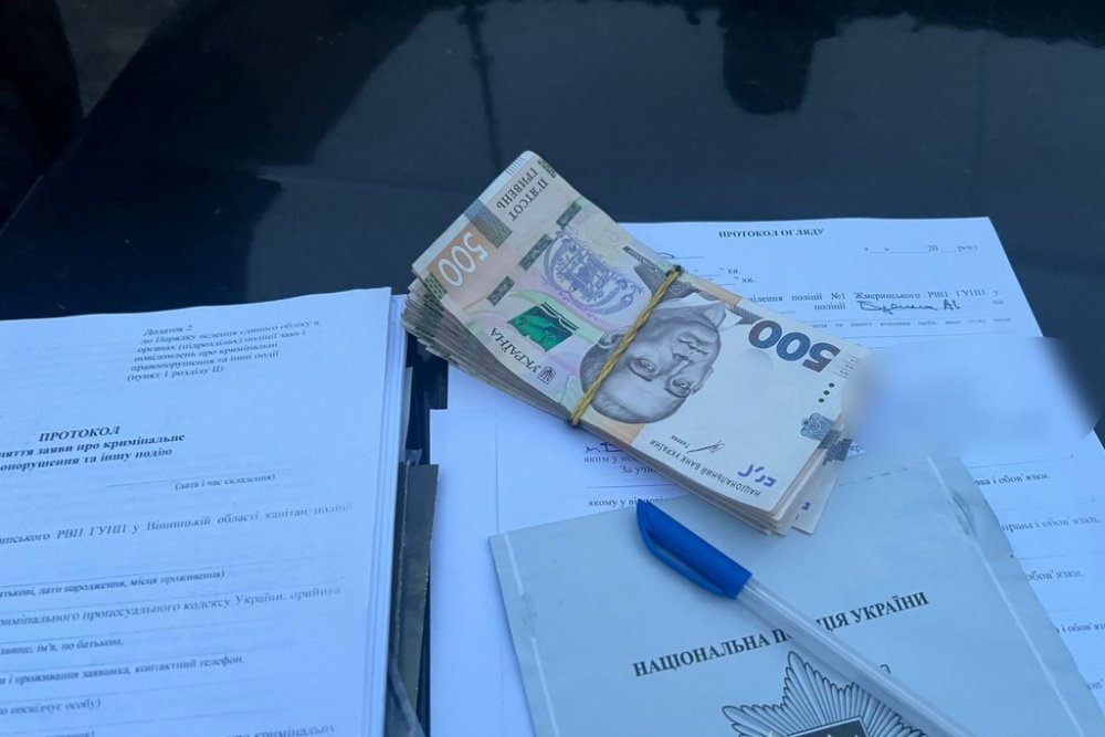 На Вінниччині затримали злодія, який викрав з автомобіля значну суму грошей (ФОТО)