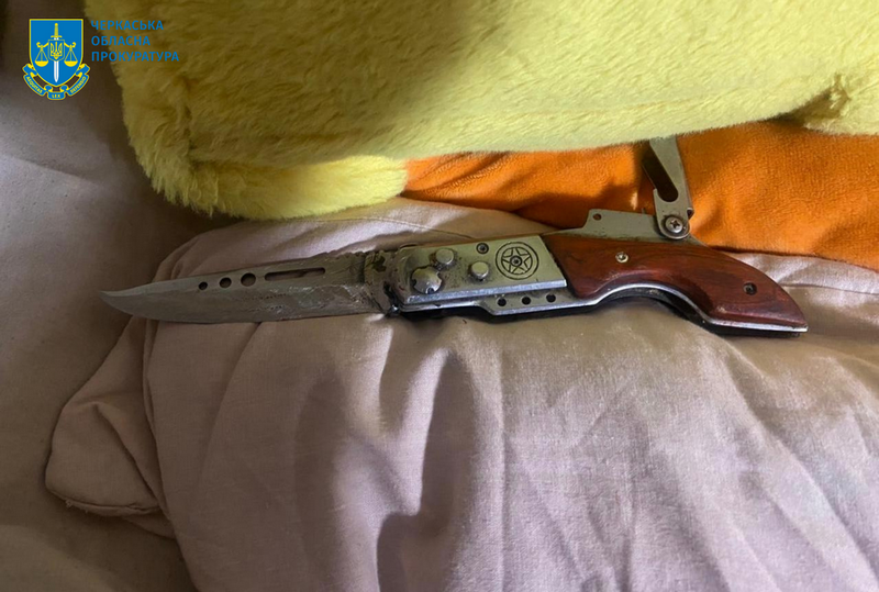 На Черкащині обрано запобіжний захід пенсіонеру, який кинувся з ножем на зятя та його сусіда