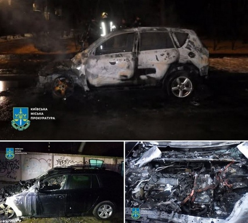 Киянин підпалив три авто, видаючи їх замовнику за машини військових