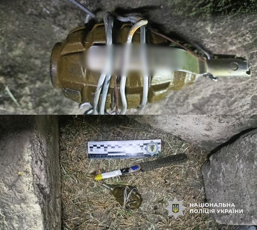 На Одещині чоловік чіплявся до молоді та порізав колеса авто: у нього вилучили ніж, гранату та набої