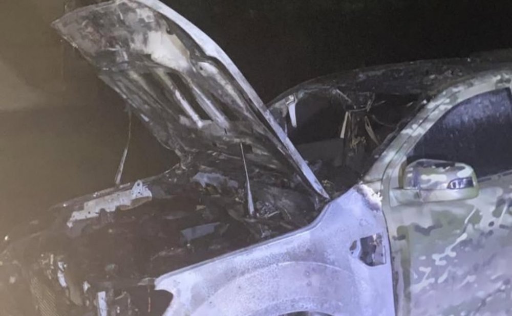 У Києві підпалили авто Героя України: підозрюваного затримали (ФОТО)