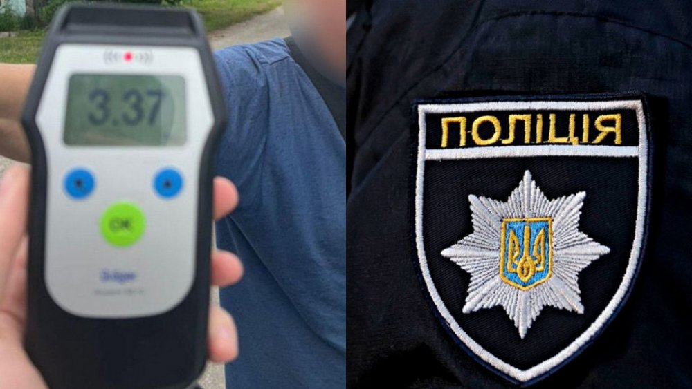 На Чернігівщині нетверезий водій перевищив норму алкоголю в 17 разів