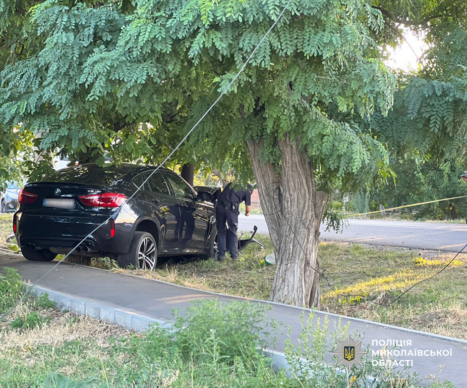На Миколаївщині BMW Х6 збив дитину та врізався у стовп: поліція шукає свідків ДТП (ФОТО)