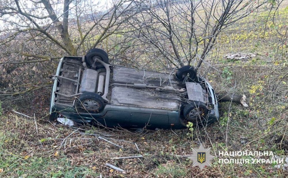 На Київщині водійка з сином перевернулися на авто (ФОТО)