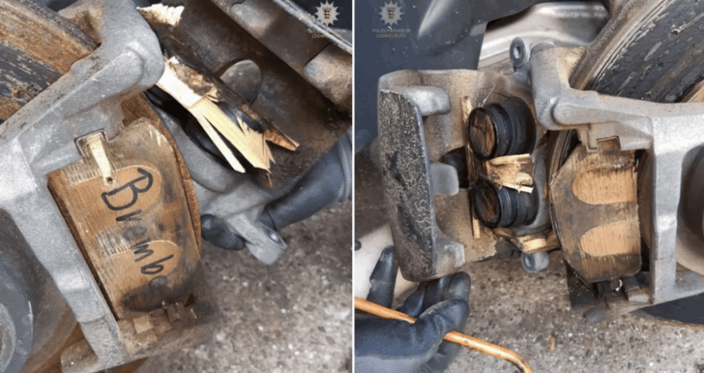 Німець зробив для свого Mercedes гальма з дерева: поліція тюнінг не оцінила