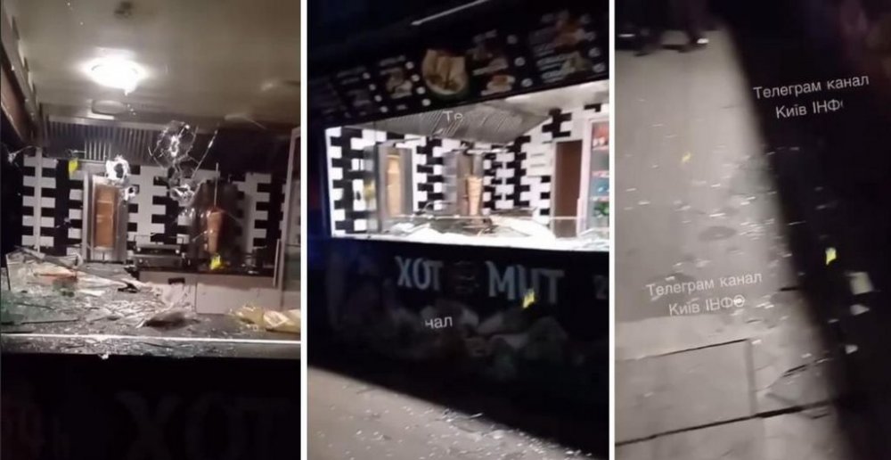 У Києві невідомі розстріляли кіоск із шаурмою