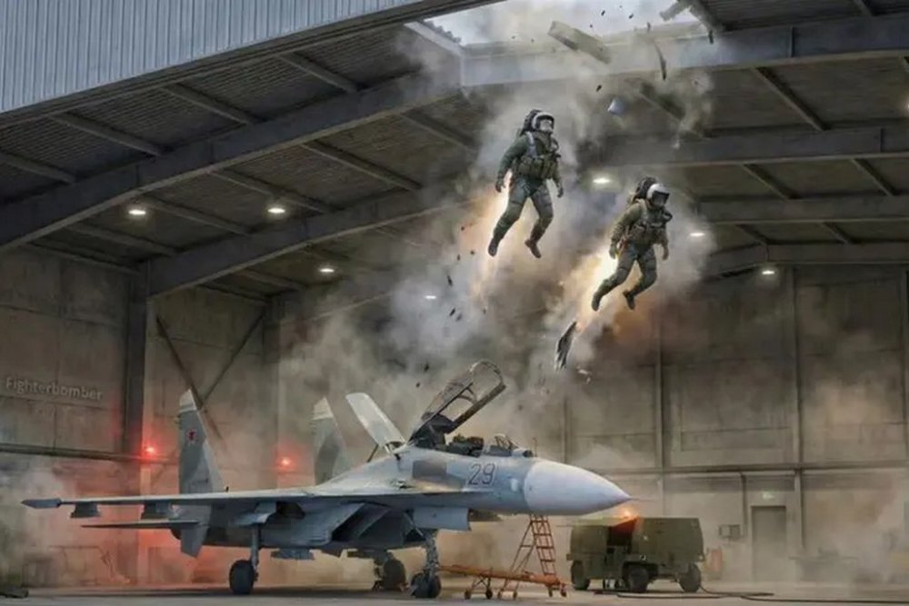 Російський бомбардувальник «ліквідував» двох своїх льотчиків