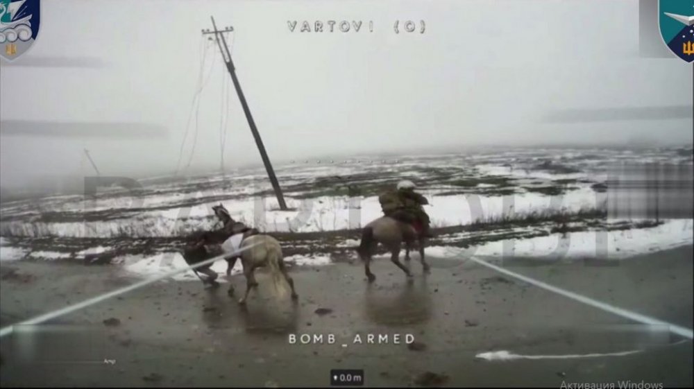 Росіяни йдуть у бій верхи: українські дрони зупинили «кавалерійський штурм» (ВІДЕО)