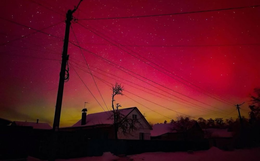 Жителі Київщини стали свідками рідкісного північного сяйва (ФОТО)