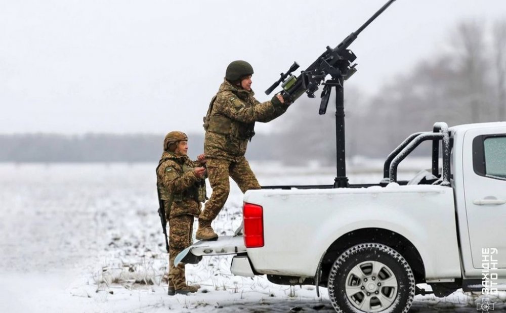 Нацгвардійці з мобільної вогневої групи збили Shahed з великокаліберного кулемета (ФОТО)