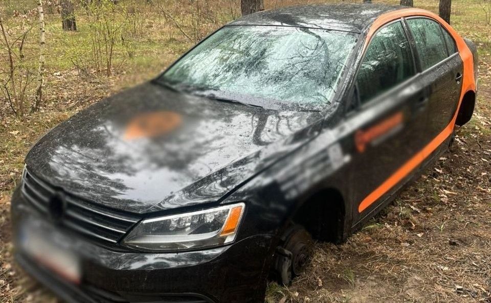 У Києві студенти поцупили легковик і розібрали його в лісі (ФОТО)