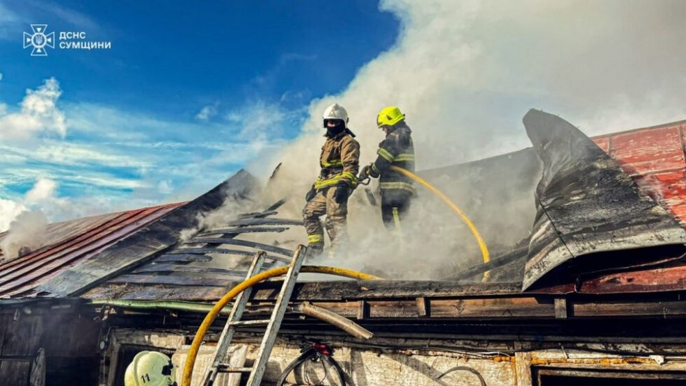 На Шосткинщині вогнеборці ліквідували загоряння житлового будинку (ВІДЕО)